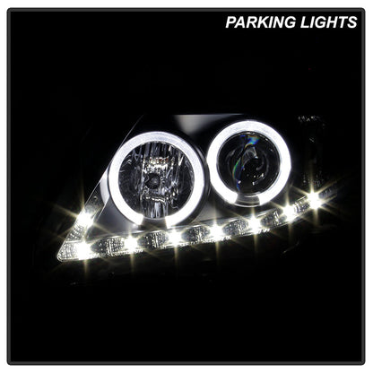 Spyder Toyota Corolla 09-10 Projector Headlights LED Halo DRL Blk High H1 Low H1 PRO-YD-TC09-DRL-BK 5032515