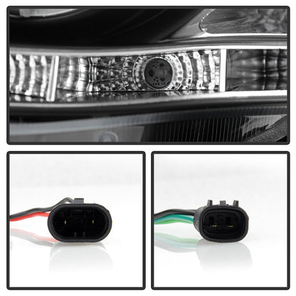 Spyder Toyota Corolla 09-10 Projector Headlights LED Halo DRL Blk High H1 Low H1 PRO-YD-TC09-DRL-BK 5032515
