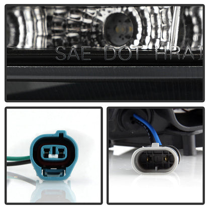 Spyder Toyota Corolla 09-10 Projector Headlights LED Halo DRL Blk High H1 Low H1 PRO-YD-TC09-DRL-BK 5032515
