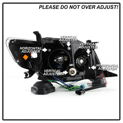 Spyder Toyota Corolla 09-10 Projector Headlights LED Halo DRL Blk High H1 Low H1 PRO-YD-TC09-DRL-BK 5032515
