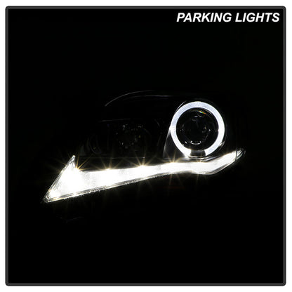 Spyder Toyota Corolla 11-13 Projector Headlights Halogen Model Only - DRL LED Blk PRO-YD-TC11-DRL-BK 5074263