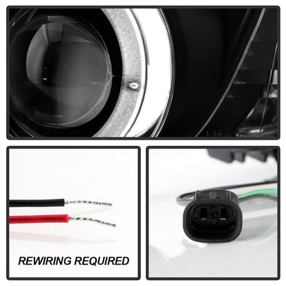 Spyder Toyota Corolla 11-13 Projector Headlights Halogen Model Only - DRL LED Blk PRO-YD-TC11-DRL-BK 5074263