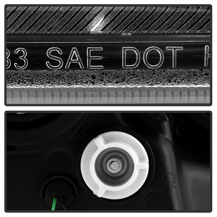 Spyder Toyota Corolla 11-13 Projector Headlights Halogen Model Only - DRL LED Blk PRO-YD-TC11-DRL-BK 5074263