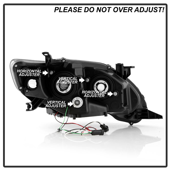 Spyder Toyota Corolla 11-13 Projector Headlights Halogen Model Only - DRL LED Blk PRO-YD-TC11-DRL-BK 5074263