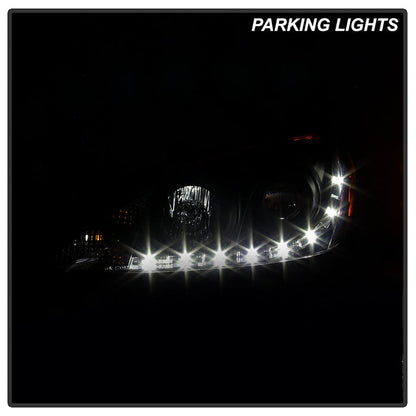 Spyder Toyota Camry 02-06 Projector Headlights DRL Black High H1 Low H1 PRO-YD-TCAM02-DRL-BK 5042798