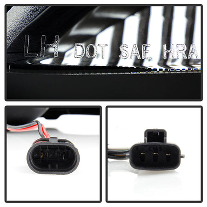 Spyder Toyota Camry 02-06 Projector Headlights DRL Black High H1 Low H1 PRO-YD-TCAM02-DRL-BK 5042798