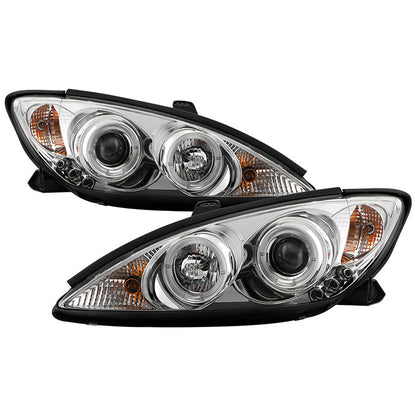 Spyder Toyota Camry 02-06 Projector Headlights LED Halo LED Chrome High H1 Low H1 PRO-YD-TCAM02-HL-C 5064318