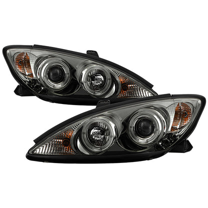 Spyder Toyota Camry 02-06 Projector Headlights LED Halo LED Smoke High H1 Low H1 PRO-YD-TCAM02-HL-SM 5064325
