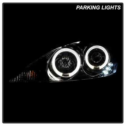 Spyder Toyota Camry 02-06 Projector Headlights LED Halo LED Smoke High H1 Low H1 PRO-YD-TCAM02-HL-SM 5064325