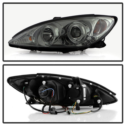 Spyder Toyota Camry 02-06 Projector Headlights LED Halo LED Smoke High H1 Low H1 PRO-YD-TCAM02-HL-SM 5064325