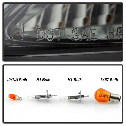 Spyder Toyota Camry 02-06 Projector Headlights LED Halo LED Smoke High H1 Low H1 PRO-YD-TCAM02-HL-SM 5064325
