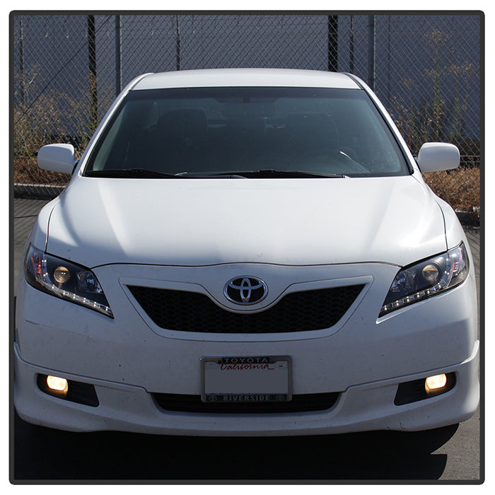 Spyder Toyota Camry 07-09 Projector Headlights DRL Black High H1 Low H7 PRO-YD-TCAM07-DRL-BK 5039422