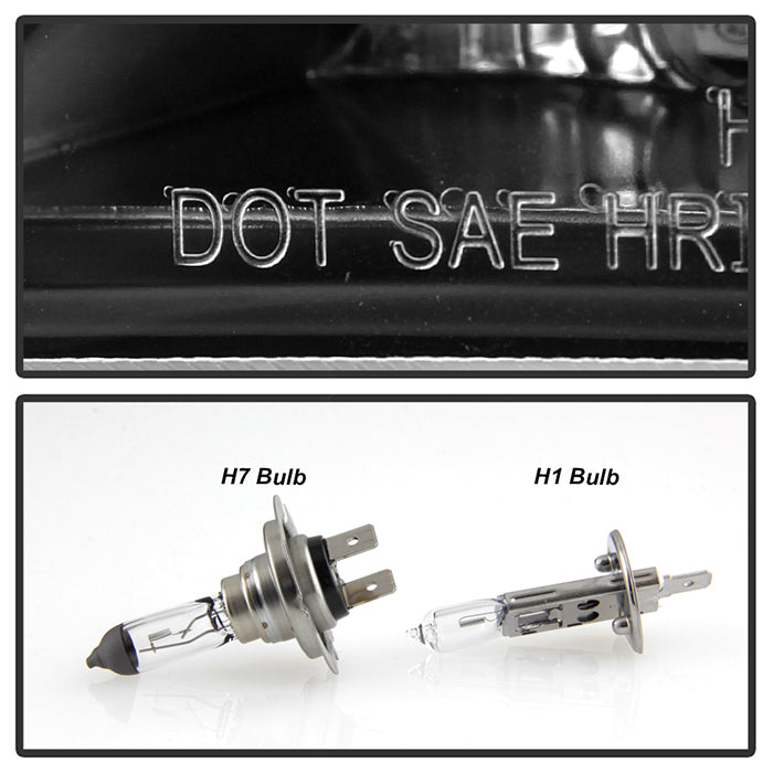 Spyder Toyota Camry 07-09 Projector Headlights DRL Black High H1 Low H7 PRO-YD-TCAM07-DRL-BK 5039422