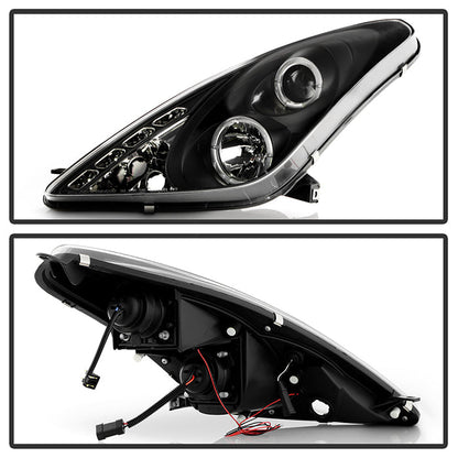 Spyder Toyota Celica 00-05 Projector Headlights LED Halo DRL Blk High H1 Low H1 PRO-YD-TCEL00-LED-BK 5011848