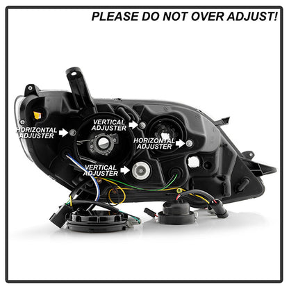 Spyder Toyota Sienna 2011-2014  Projector Headlights - DRL LED - Black PRO-YD-TSEN11-DRL-BK 5083982