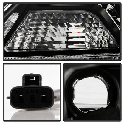 Spyder 2015-2017 Toyota Sienna Projector Headlights - DRL LED - Black PRO-YD-TSEN15-DRL-BK 5084002