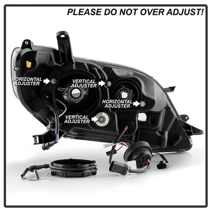 Spyder 2015-2017 Toyota Sienna Projector Headlights - DRL LED - Black PRO-YD-TSEN15-DRL-BK 5084002