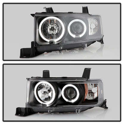 Spyder Scion XB 03-07 Projector Headlights LED Halo Black High H1 Low 9006 PRO-YD-TSXB03-HL-BK 5011893