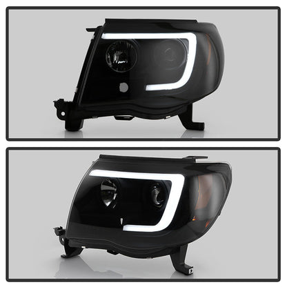 Spyder 05-11 Toyota Tacoma Ver 2 Proj Headlights - Light Bar DRL - Black Smoke PRO-YD-TT05V2-LB-BSM 5085771