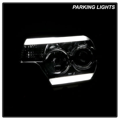 Spyder Toyota Tacoma 12-16 Projector Headlights Light Bar DRL Smoke PRO-YD-TT12-LBDRL-SM 5081728