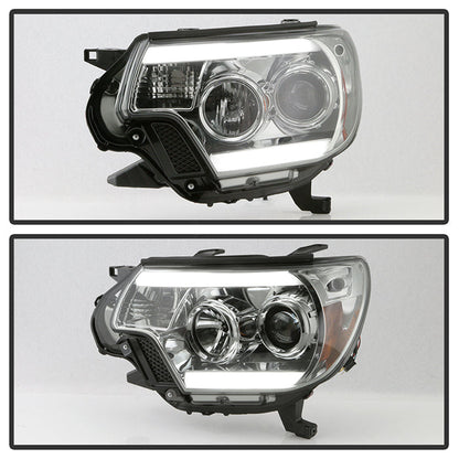 Spyder Toyota Tacoma 12-16 Projector Headlights Light Bar DRL Smoke PRO-YD-TT12-LBDRL-SM 5081728