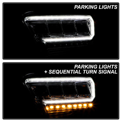 Spyder 16-20 Toyota Tacoma Halogen Model Only High-Power LED Headlights - Chrome PRO-YD-TT16HALAP-C 5088369