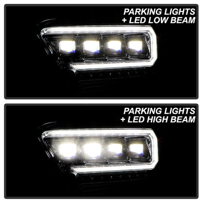 Spyder 16-20 Toyota Tacoma Halogen Model Only High-Power LED Headlights - Chrome PRO-YD-TT16HALAP-C 5088369