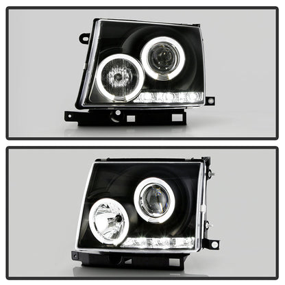 Spyder Toyota Tacoma 97-00 Projector Headlights LED Halo LED Black High H1 Low H1 PRO-YD-TT97-HL-BK 5011947