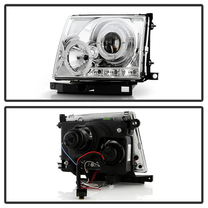 Spyder Toyota Tacoma 97-00 Projector Headlights LED Halo LED Chrome High H1 Low H1 PRO-YD-TT97-HL-C 5011954