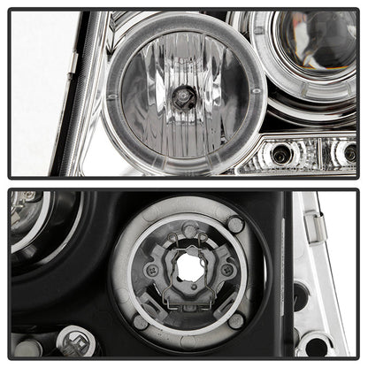 Spyder Toyota Tacoma 97-00 Projector Headlights LED Halo LED Chrome High H1 Low H1 PRO-YD-TT97-HL-C 5011954