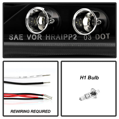 Spyder Scion TC 05-07 Projector Headlights LED Halo -Replaceable LEDs Blk PRO-YD-TTC04-HL-AM-BK 5011961