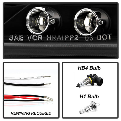 Spyder Scion TC 08-10 Projector Headlights LED Halo -Replaceable LEDs Blk PRO-YD-TTC08-HL-BK 5073303