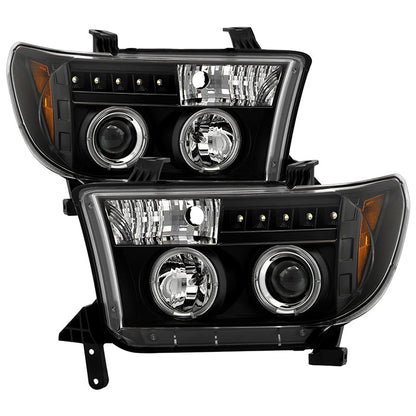 Spyder Toyota Tundra 07-133 Projector Headlights LED Halo LED Blk PRO-YD-TTU07-HL-BK 5012029