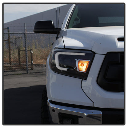 Spyder Toyota Tundra 2014-2016 Projector Headlights Light Bar DRL Black PRO-YD-TTU14-DRL-BK 5080158