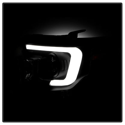 Spyder Toyota Tundra 2014-2016 Projector Headlights Light Bar DRL Black Smoke PRO-YD-TTU14-DRL-BSM 5080165