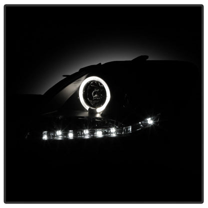 Spyder Toyota Yaris 07-11 4Dr Projector Headlights LED Halo DRL Blk PRO-YD-TYA074D-DRL-BK 5038944