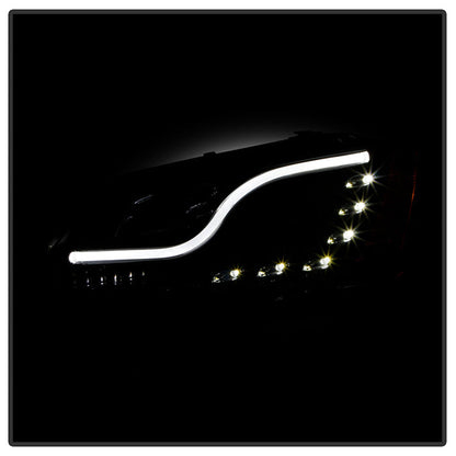 Spyder Volkswagen Jetta 11-14 Projector Headlights Halogen Light Tube DRL Blk PRO-YD-VJ11-LTDRL-BK 5073648