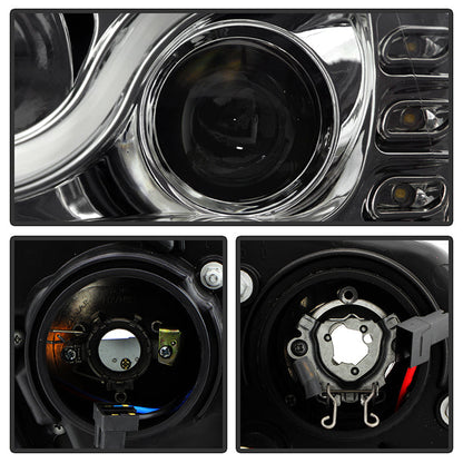 Spyder Volkswagen Jetta 11-14 Projector Headlights Halogen Light Tube DRL Smke PRO-YD-VJ11-LTDRL-SM 5073655