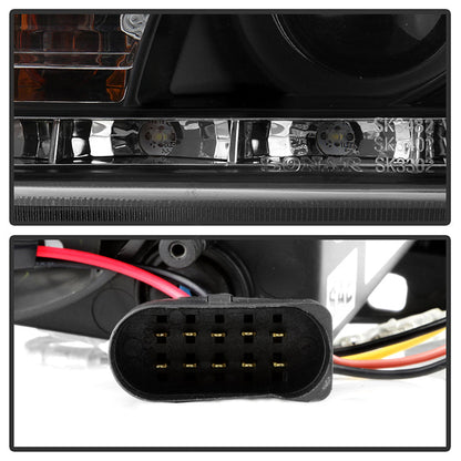 Spyder Volkswagen Jetta 99-05 Projector HeadlightsDRL Blk PRO-YD-VJ99-DRL-BK 5012234