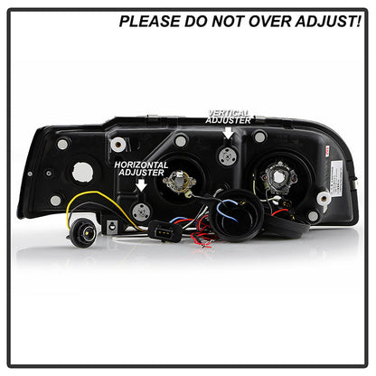 Spyder Volvo 850 93-97 Projector Headlights LED Halo Black High H1 Low H1 PRO-YD-VO85092-HL-BK 5012289