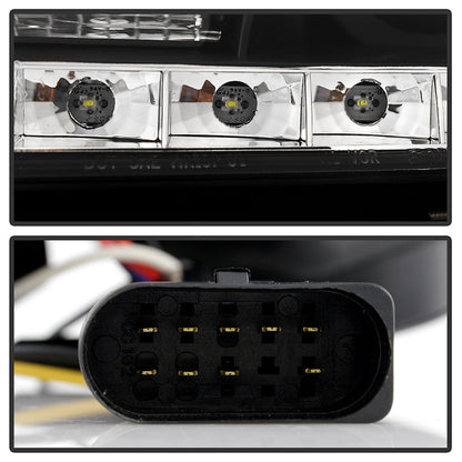 Spyder Volkswagen Passat 01-05 Projector Headlights DRL Black High H1 Low H1 PRO-YD-VP01-DRL-BK 5012302