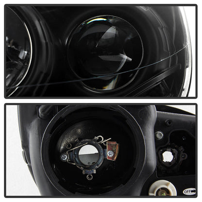 Spyder Volkswagen Tiguan 09-11 Projector Headlights DRL Black High H1 Low H7 PRO-YD-VTIG09-DRL-BK 5042651