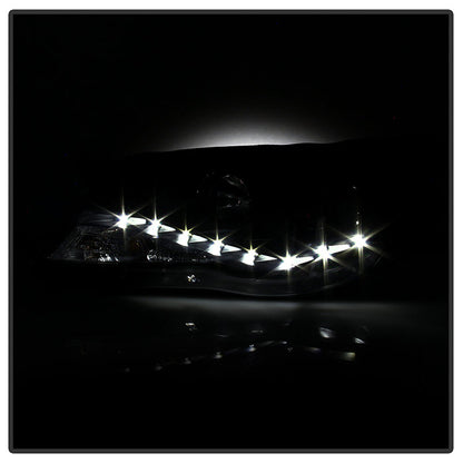 Spyder Volkswagen Tiguan 09-11 Projector Headlights DRL Black High H1 Low H7 PRO-YD-VTIG09-DRL-BK 5042651
