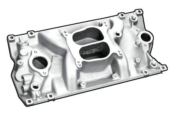 PROFESSIONAL PRODUCTS SBC Power+Plus PS Vortec Manifold - Satin Air and Fuel Intake Manifolds and Components main image
