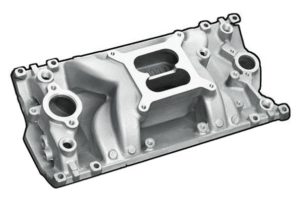 PROFESSIONAL PRODUCTS SBC Crosswind Vortec Manifold - Satin Air and Fuel Intake Manifolds and Components main image