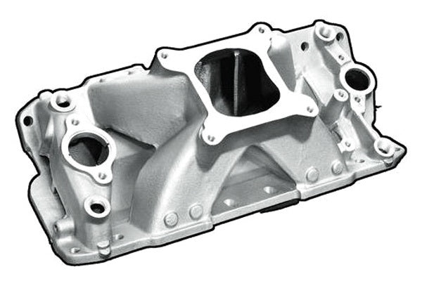 PROFESSIONAL PRODUCTS SBC Power+Plus HPR Manifold - Satin Air and Fuel Intake Manifolds and Components main image