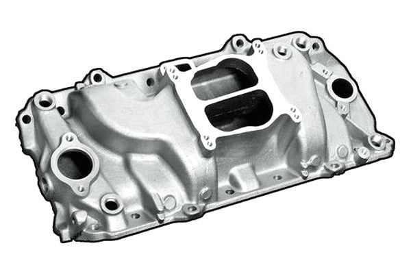 PROFESSIONAL PRODUCTS BBC Power+Plus PS Manifold - Satin Air and Fuel Intake Manifolds and Components main image