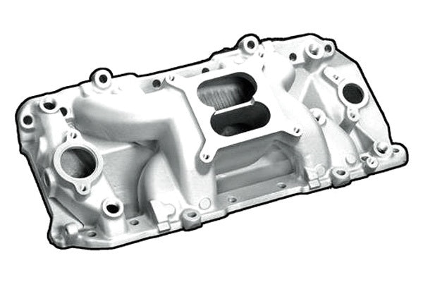 PROFESSIONAL PRODUCTS BBC Crosswind Intake Manifold - Satin Air and Fuel Intake Manifolds and Components main image