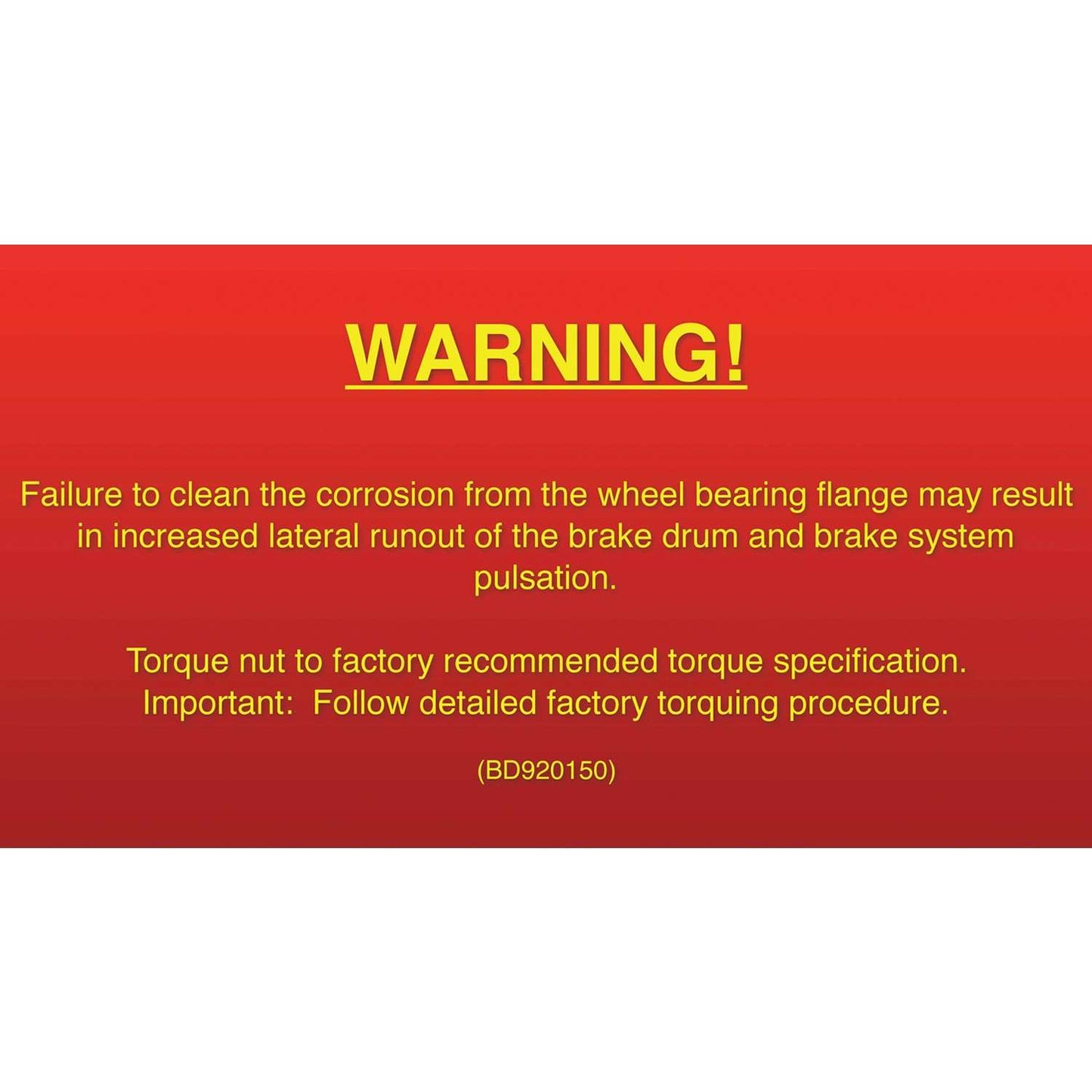DuraGo Brake Drum BD920150