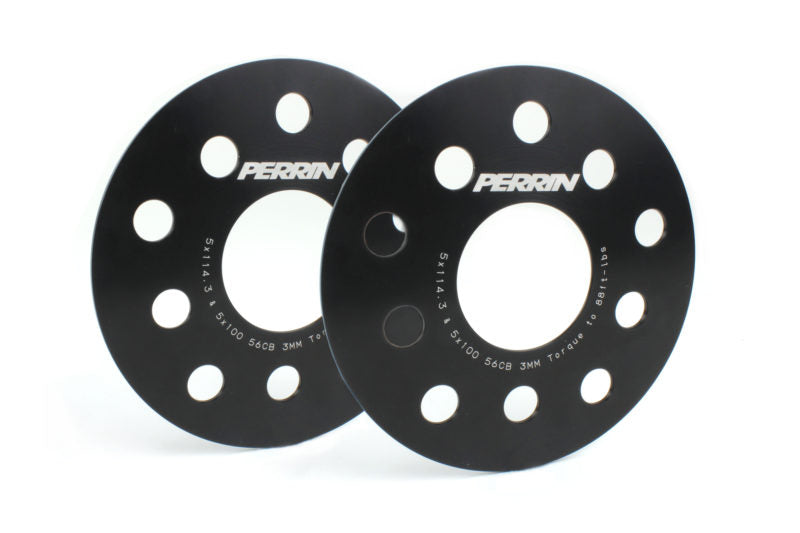 Perrin Wheel Spacers 3mm for 2002-2026 WRX, STI, Forester, Outback, Legacy, Impreza, BRZ, FR-S, 86